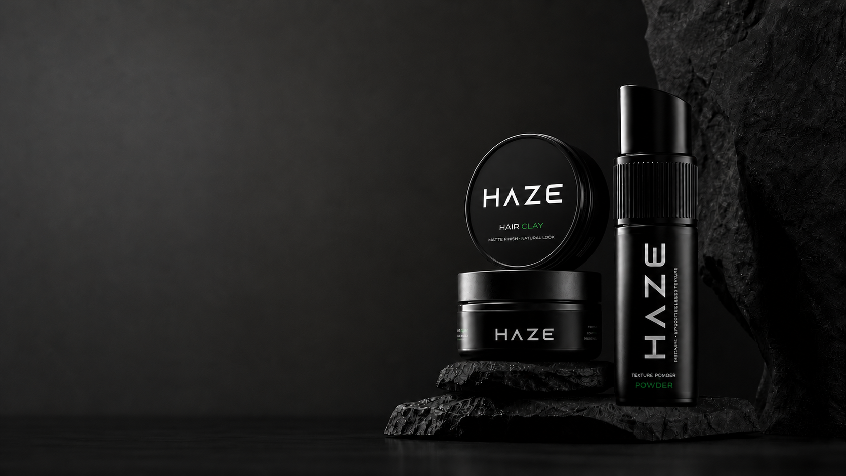 HAZE HAIRCRAFT Hair Clay, Hair Pomade and Texture Powder